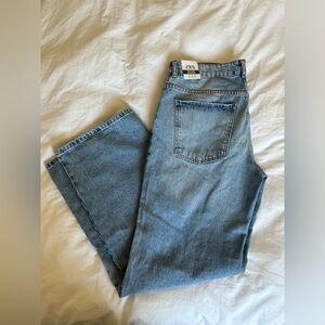 NWT Zara Mid Rise Straight Denim